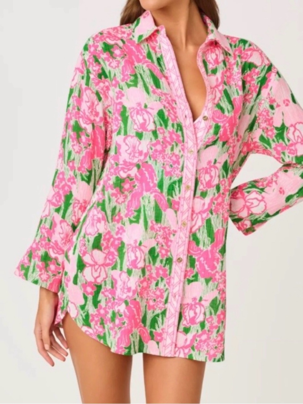 Lilly Pulitzer Kwitney Cover-Up in putting green Hannah size medium NWT